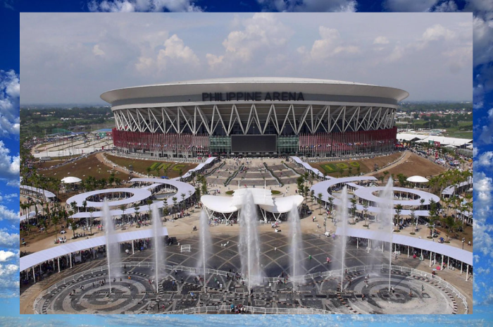 Гигантский стадион на Филиппинах.