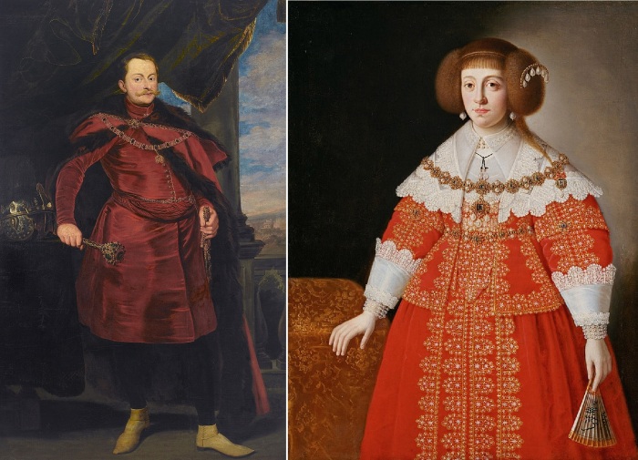 Король и его официальная жена Цецилия Рената. 