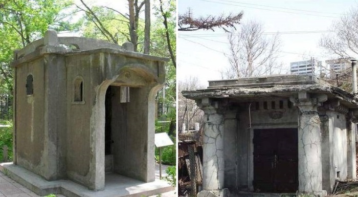 Руины японских построек.