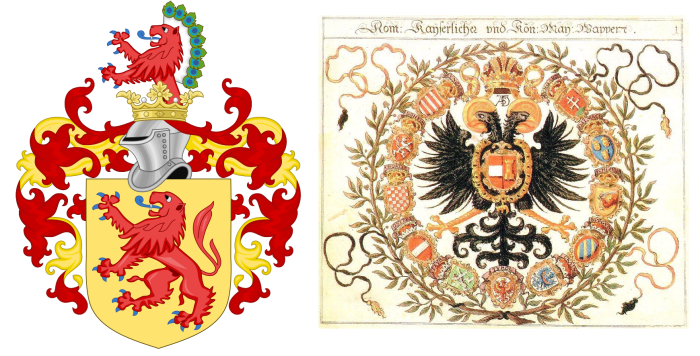 Герб дома Габсбургов и герб римских императоров Габсбургом.