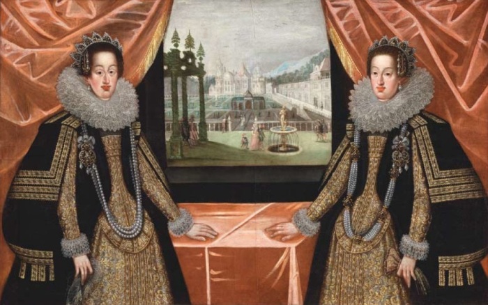Мария Анна и Цецилия Рената Австрийские, дочки Фердинанда II.