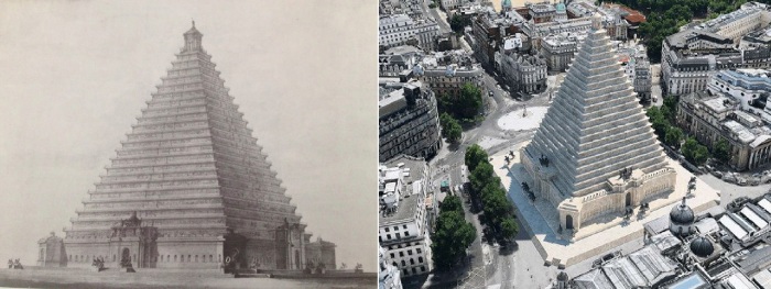 То ли египетская, то ли индейская пирамида могла украшать Лондон.