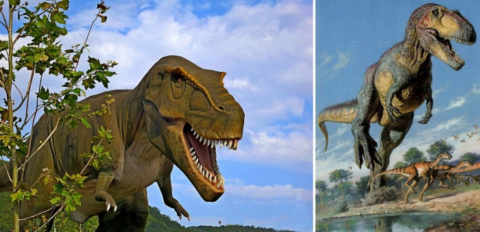 Тираннозавры в иллюстрациях художников.