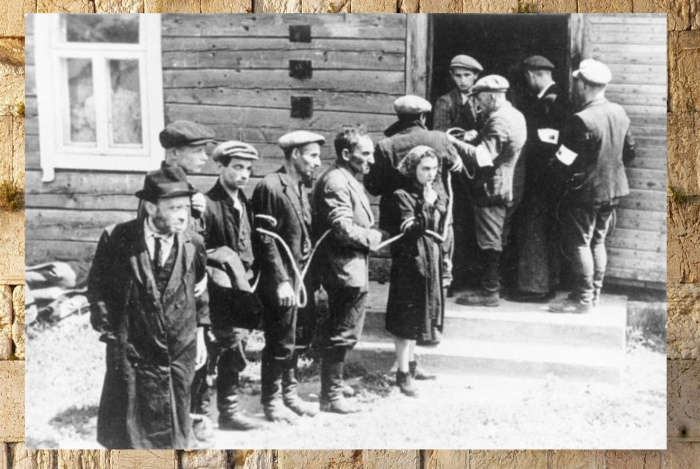 Арест литовских евреев местными националистами.
