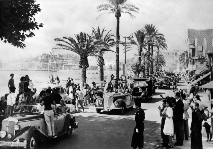 Набережная Круазетт в 1946 году во время первого фестиваля