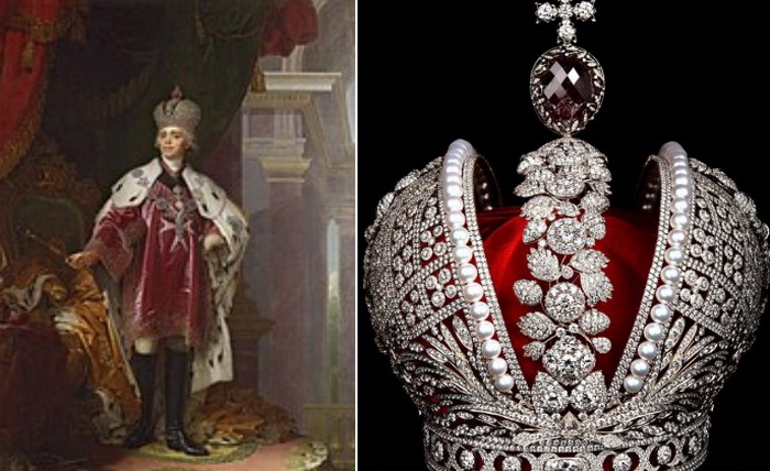Большой императорской короной короновались все российские правители начиная с Екатерины II