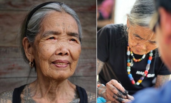 106-летняя татуировщица - главная достопримечательность округи
