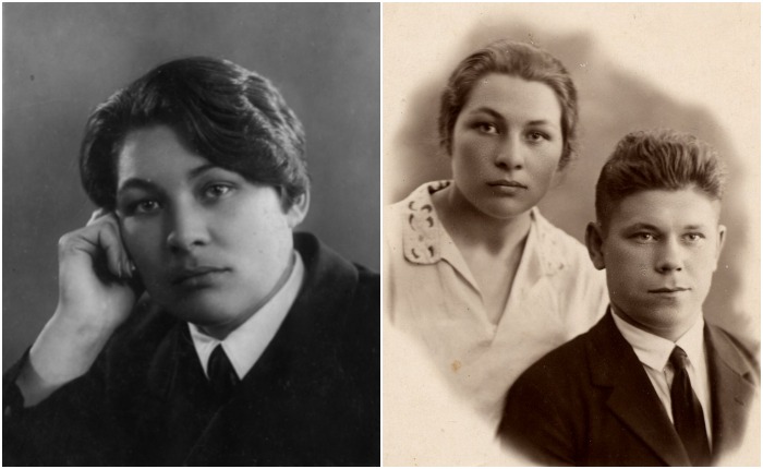 Анна в 1935 году и со своим мужем, Николаем Качимовым.