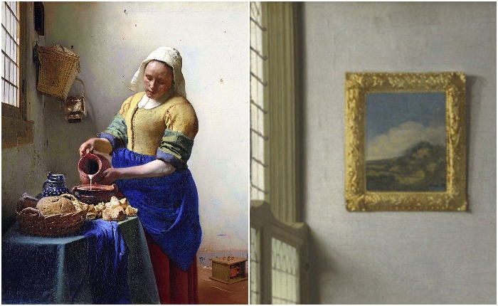 Яркий пример использования синего в работах Вермеера - его «Молочница». Многие детали на других картинах тоже созданы при помощи ультрамарина