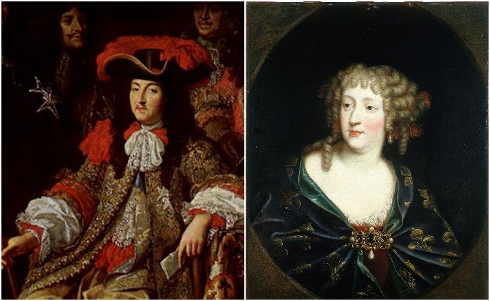 Людовик XIV и его первая супруга королева Мария Терезия