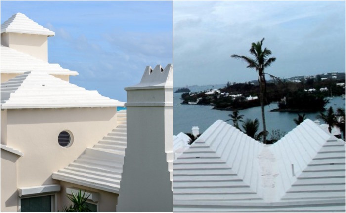 Дома на Бермудах имеют особую форму крыши: это нужно для сбора дождевой воды