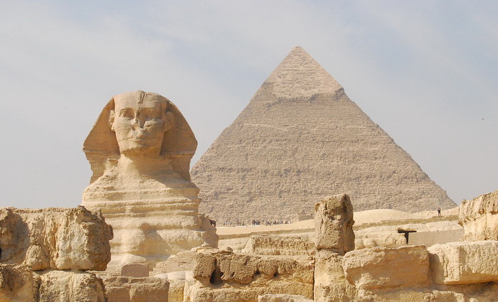 А так выглядит пирамида Хеопса