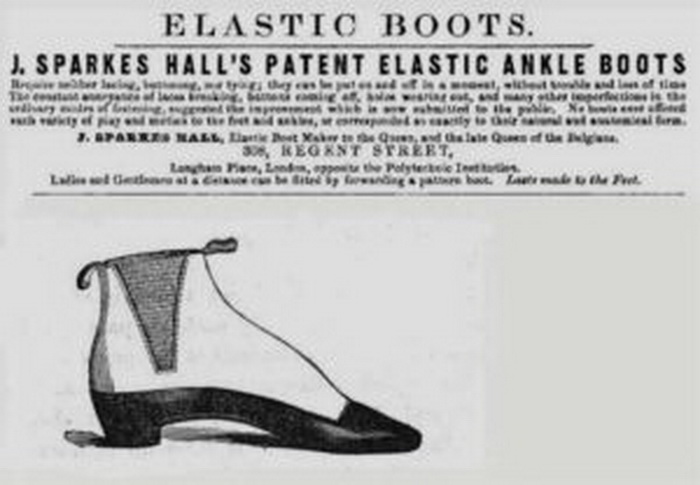 Реклама обуви в XIX веке. Источник: pinterest.com