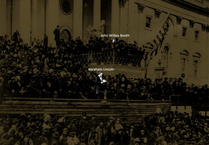 Как впоследствии выяснилось, Бут присутствовал на инаугурации Линкольна незадолго до убийства. Источник: commons.wikimedia.org