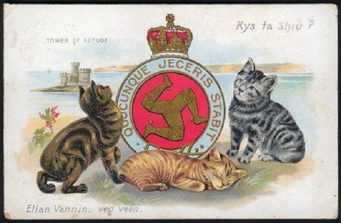 Кошки острова Мэн появляются и на почтовых марках. Источник: pinterest.com