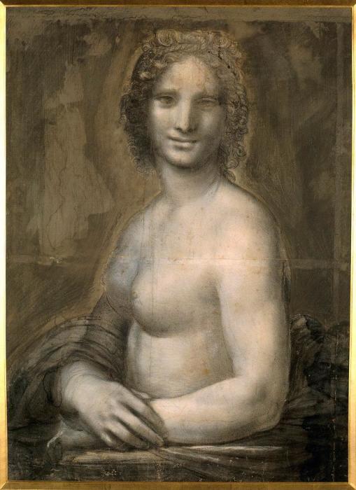 Рисунок углем, возможно Леонардо да Винчи, ок. 1503 г, Музей Конде