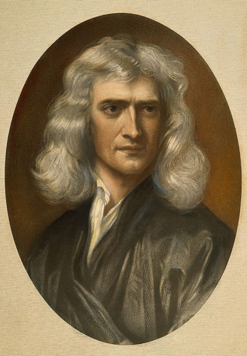 Исаак Ньютон, портрет кисти Г. Кнеллера (1689 г.)