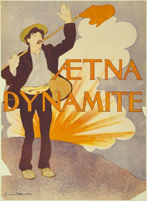 Реклама динамита, 1890-е годы