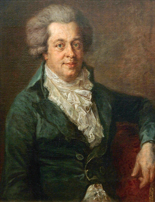 Предположительно, последний прижизненный портрет Моцарта, художник  Иоганн Георг Эдлингер, 1790 год