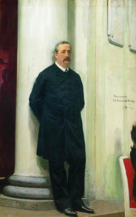Портрет А. П. Бородина кисти Ильи Репина, 1888 год
