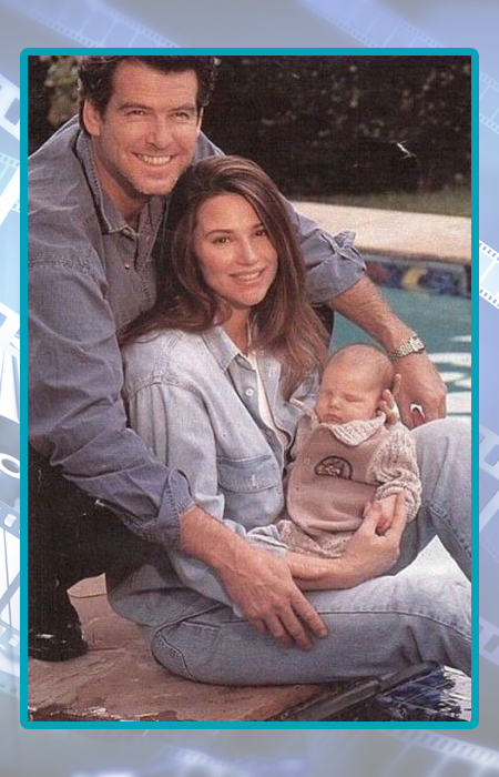 Пирс Броснан и Кили Шэй Смит с сыном.