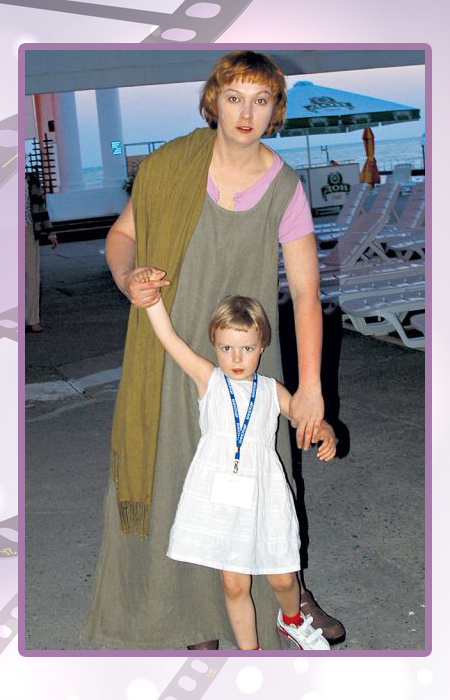 Ксения Качалина с дочерью.