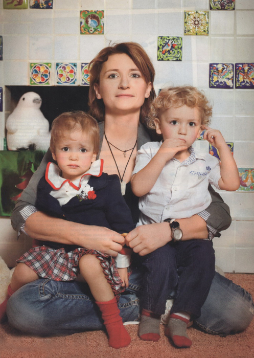 Диана Арбенина с детьми. / Фото: www.nsarchive.ru