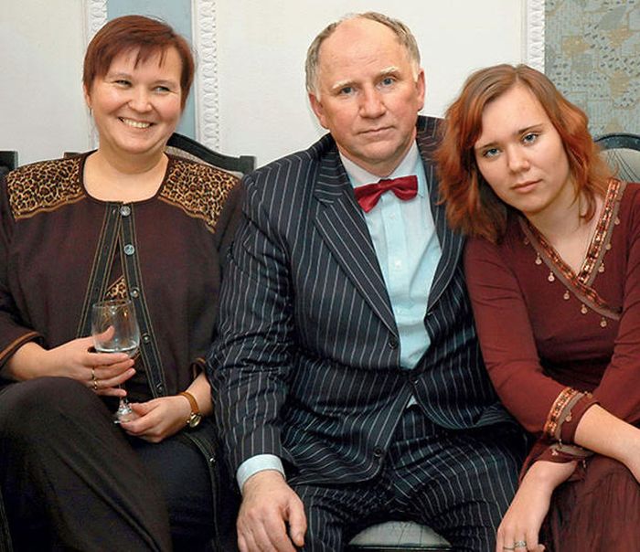 Валерий Баринов с женой и дочерью. / Фото: www.7days.ru