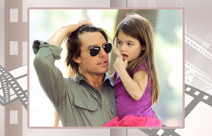 Том Круз с дочерью.