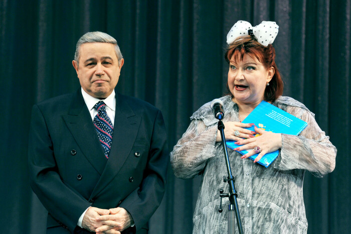 Елена Степаненко и Евгений Петросян. / Фото: www.veasy.ru