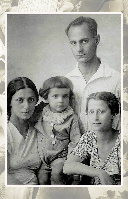 Рахиль Мессерер с мужем Михаилом Плисецким и детьми Майей и Сашей.