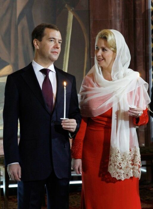 Дмитрий и Светлана Медведевы. / Фото: www.howoldis.ru