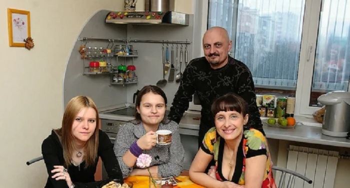 Светлана Рожкова с семьей