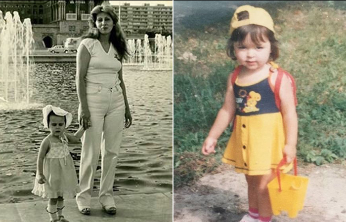 Маленькая Сабина Ахмедова с мамой
