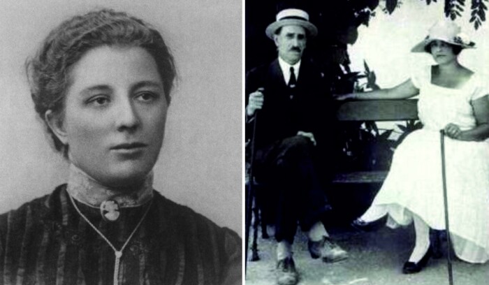 На фото слева - первая супруга писателя Вера Абрамова, справа - Грин со второй супругой Ниной Мироновой