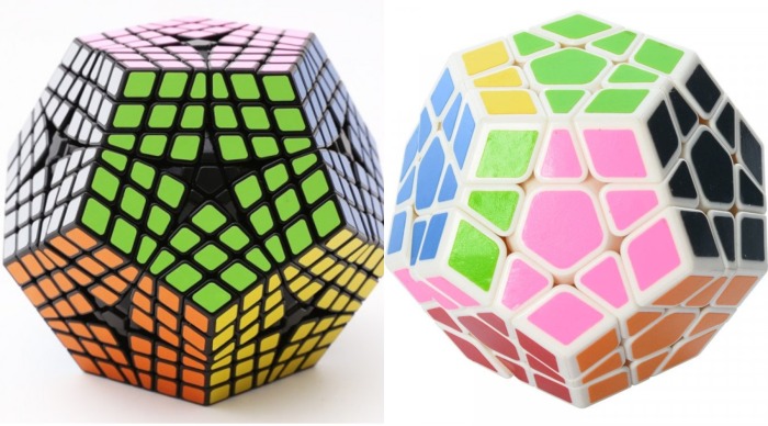Мегаминкс работает по принципу кубика Рубика, но имеет форму додекаэдра, а впервые выпустили ее еще в 1973 году, то есть даже раньше, чем главного героя этой статьи
