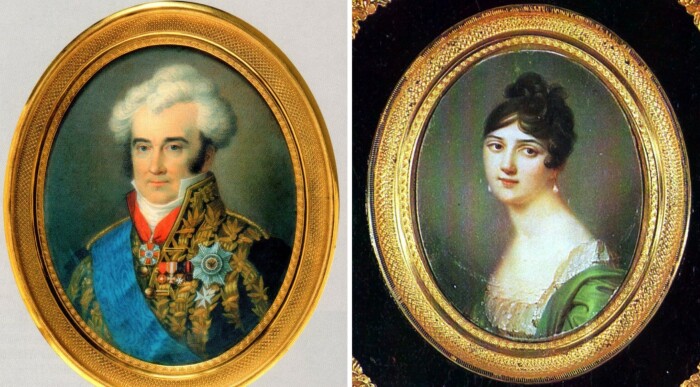 Дмитрий Львович и Мария Антоновна Нарышкины.