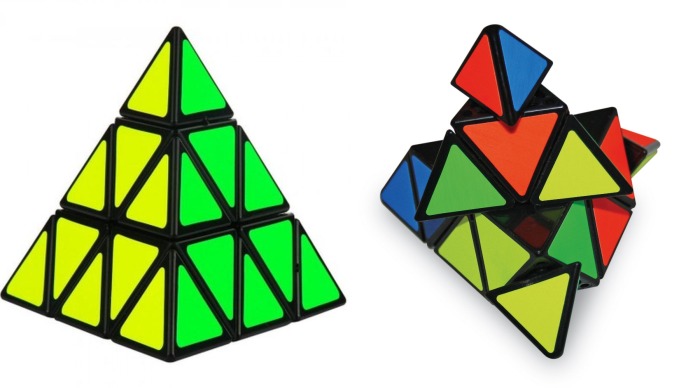 Пирамидка Мефферта имеет 4 разноцветных стороны, и собрать ее намного проще кубика Рубика – здесь всего лишь миллион возможных комбинаций