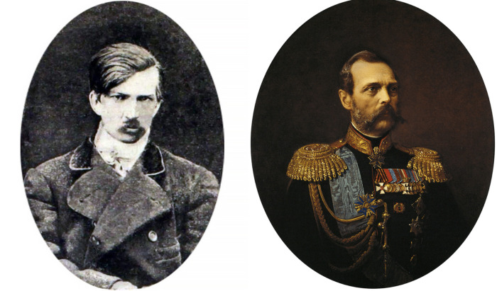Александр Соловьев (фото слева), Александр II (фото справа)