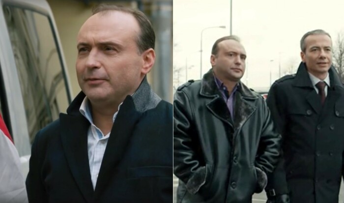 Слева - кадр из сериала  «Условный мент-2» (2020-2021), справа - «Невский. Проверка на прочность» (2017-2018)