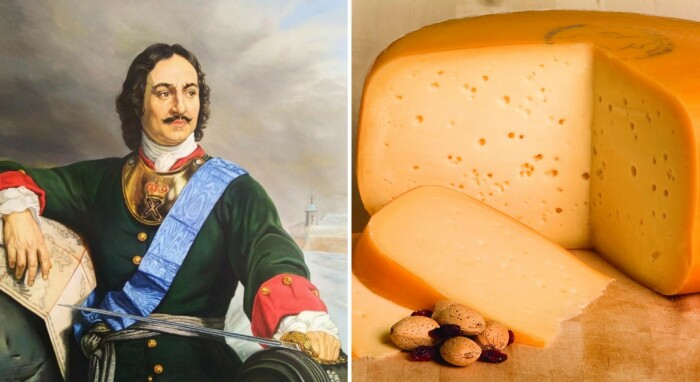 Петр I любил побаловать себя голландским сыром.