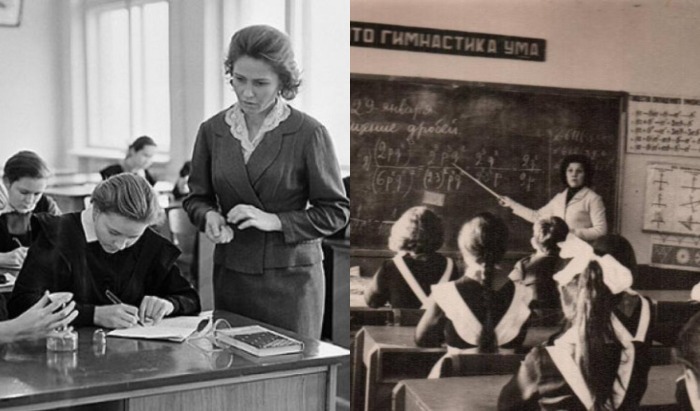 В СССР профессия учителя считалась почетной и важной, ведь с их помощью к 1959 году читать и писать умели практически все, хотя еще в 1926 году - чуть больше половины опрошенных во время переписи населения