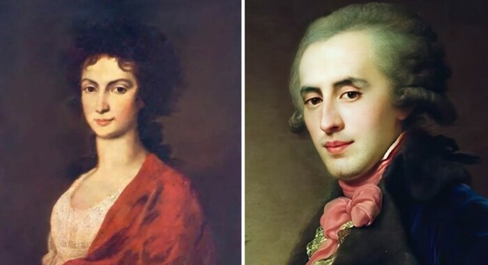 Первое время Мария Нарышкина отдавала предпочтение Платону Зубову (фото справа), а не будущему императору.