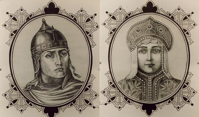 Царь Иван IV и царица Анастасия