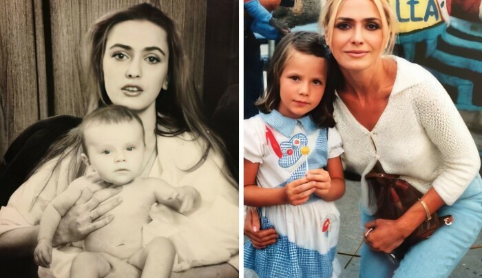 Антонина Паперная в детстве с мамой, актрисой Ольгой Сумской.