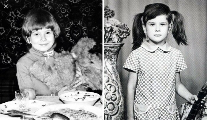 Юлия Высоцкая в детские годы