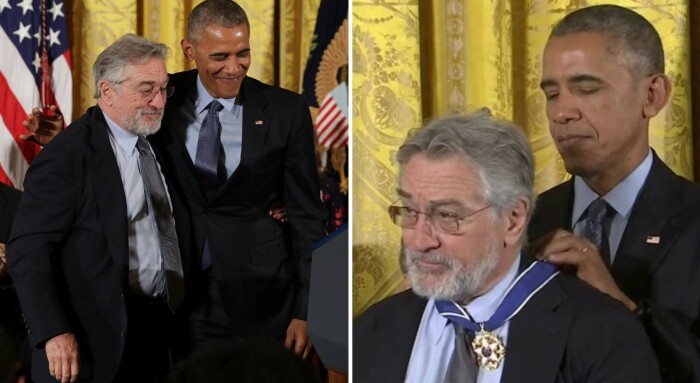 В 2016 году Барак Обама вручил Роберту Де Ниро Президентскую медаль Свободы