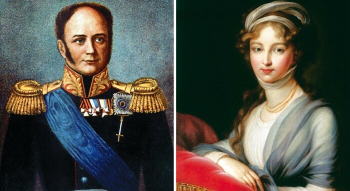 Александр I и Елизавета Алексеевна.