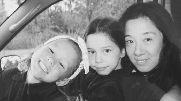 Вера Вонг с дочерями Сесиль и Джозефин