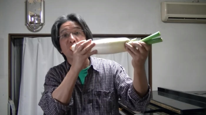Видеоблогер из Японии Дзюндзи Кояма может заставить звучать любой овощ, растущий на грядке. / Фото:https://weekend.rambler.ru 